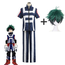 Load image into Gallery viewer, My Hero Academia Izuku Deku Training/Gym Suit Costumes With Wigs Unisex