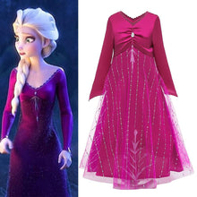 Load image into Gallery viewer, Kids Frozen Costume Princess Elsa Cosplay Birthday or Party Dress With Accessories