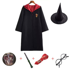 6PCS Harry Potter Cosplay Costume Robe For Kids And Adults