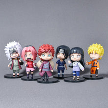 Load image into Gallery viewer, 6Pcs 9cm Naruto Figure Naruto Itachi Gaara Jiraiya Cute Chibi Figure Toys