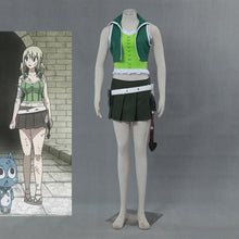 Load image into Gallery viewer, Women and Kids Fairy Tail Costume Lucy Heartfilia Cosplay Green Sets