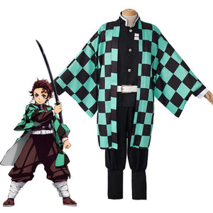 Demon Slayer Cosplay Sets Costume Kamado Tanjirou Nezuko Agatsuma Zenitsu