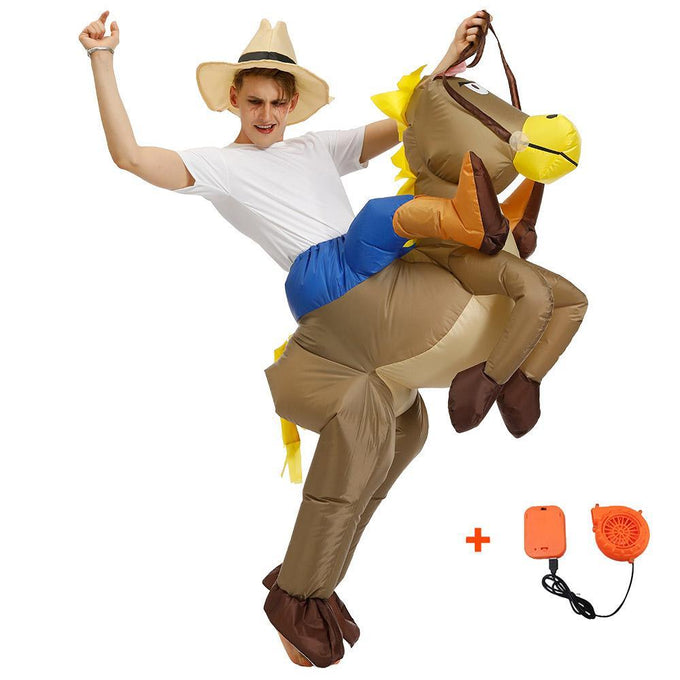 Inflatable Horse Bull Unicorn Cosplay Costume Halloween Christmas Party For Adults