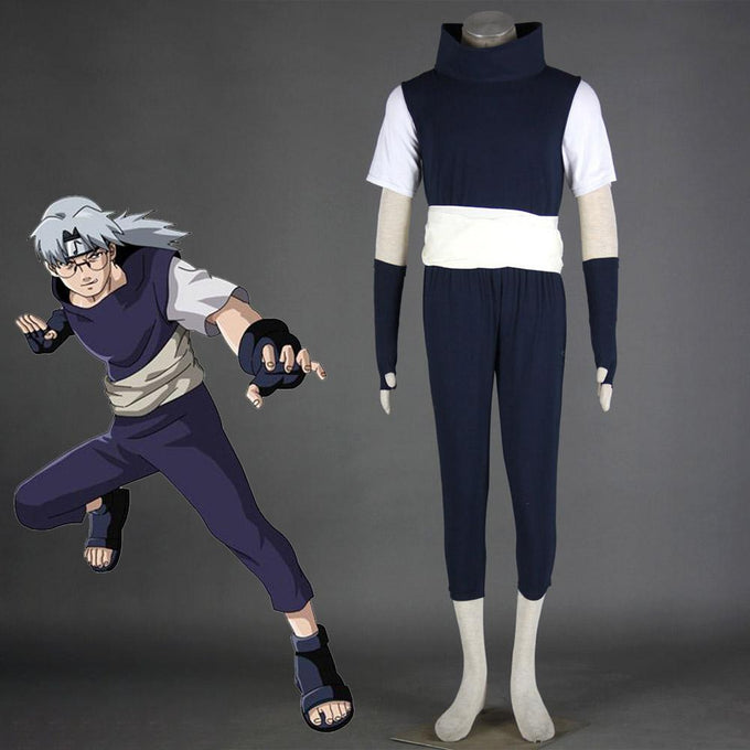 Naruto Kabuto Yakushi Cosplay Set Halloween Costume 