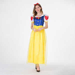 High Quality Snow White Costume Dress for Adult Classic Princess Cosplay