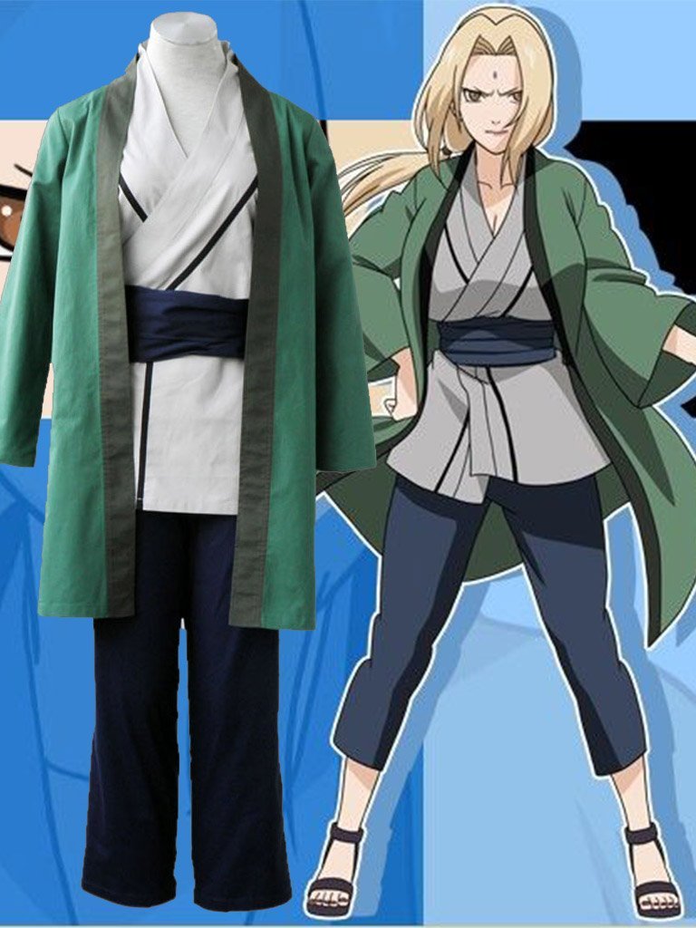 Naruto Tsunade Cosplay Set Halloween Costume 