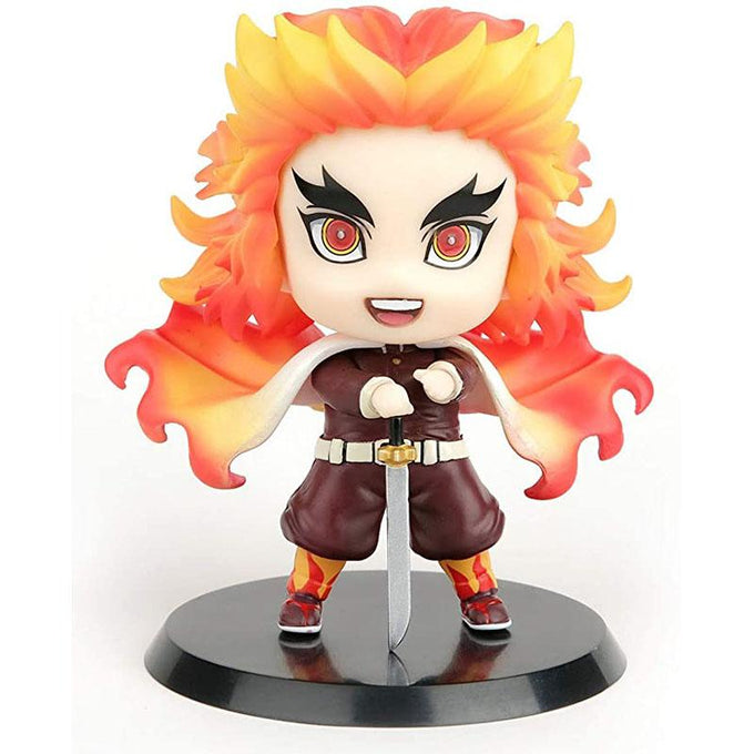 3.5 inchi Demon Slayer Figure Rengoku Kyoujurou Cute Chibi Toys