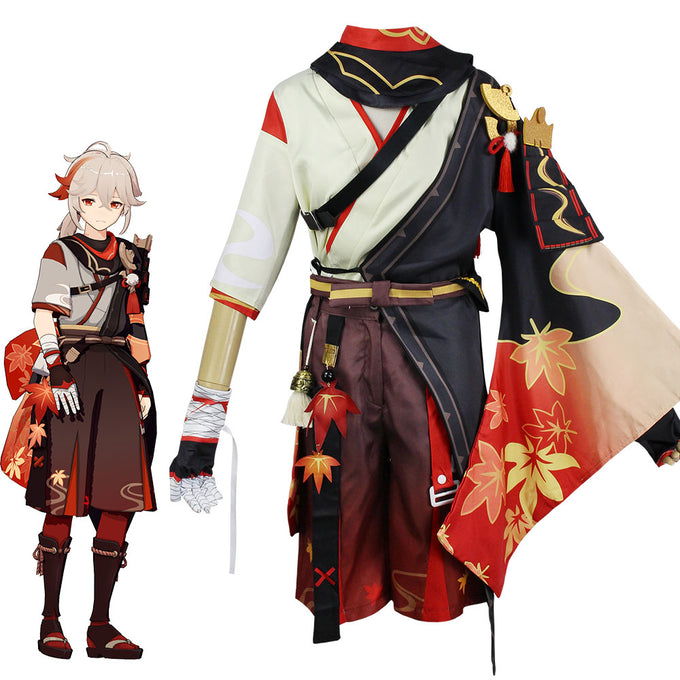 Genshin Impact Costume Kaedehara Kazuha Cosplay Full Set Halloween Costume