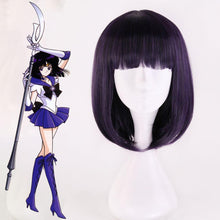 Load image into Gallery viewer, Sailor Moon Costume Sailor saturn Tomoyo Hotaru Wig Heat Resistant Sythentic Hair