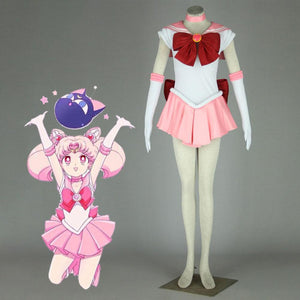 Sailor Moon Costume Sailor Chibi Moon Chibi usa Cosplay Full Fight Sets For Women and Kids