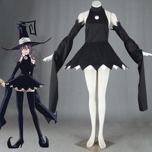 Load image into Gallery viewer, Soul Eater Costume Demon Cat Beja Cosplay Costume Black Witch Clothes Set