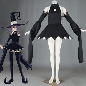Soul Eater Costume Demon Cat Beja Cosplay Costume Black Witch Clothes Set