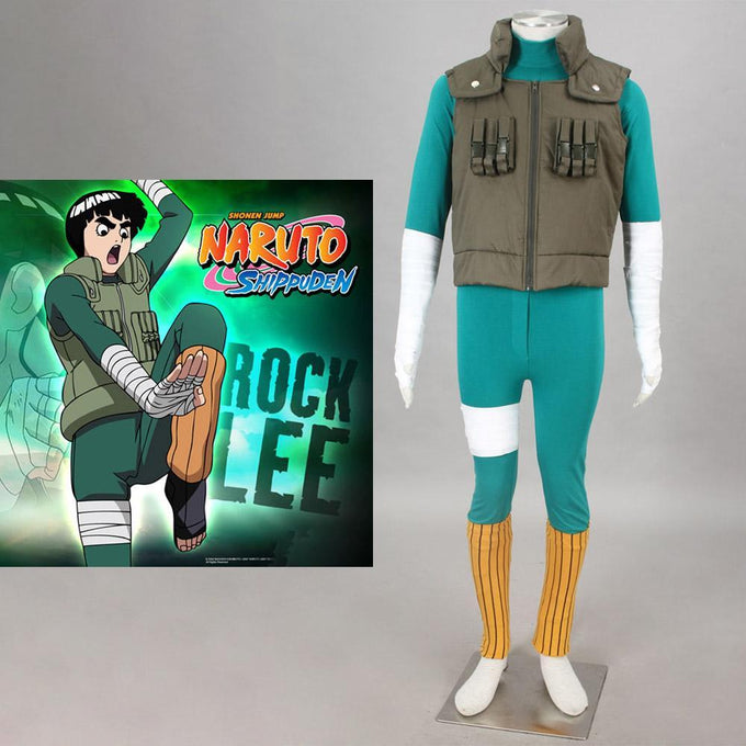 Naruto Rock Lee Cosplay Sets Halloween Costume