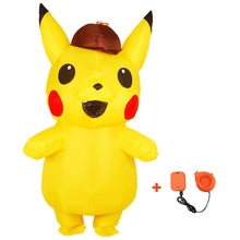 Load image into Gallery viewer, Inflatable Pokemon Detective Pikachu Cosplay Costume Halloween Christmas Party For Adults and Kids