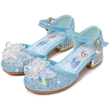 Load image into Gallery viewer, Kids Disney Frozen Costume Princess Elsa Anna Cosplay Crystal Low Heel Shoes