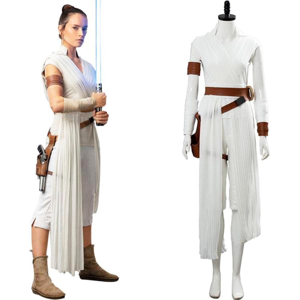 Star Wars The Rise of Skywalker Rey Full Set Cosplay Halloween Costume