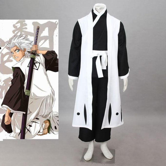 Men and Children Bleach Costume Hitsugaya Toushirou Cosplay Kimono Full Outfit