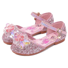 Load image into Gallery viewer, Kids Disney Frozen Costume Princess Elsa Anna Cosplay Crystal Flat Shoes