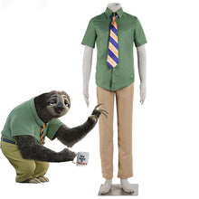 Load image into Gallery viewer, Zootopia Costume The Sloth Flash Cosplay Set For Kids and Men