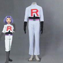 Load image into Gallery viewer, Men and Kids Pokemon Costume Team Rocket James Inkay Cosplay Full Sets