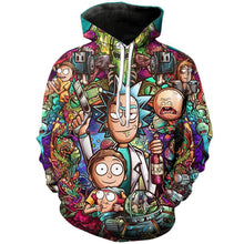 Load image into Gallery viewer, Mens Rick and Morty Hoodies Pullover 3D Printed Sweatshirts