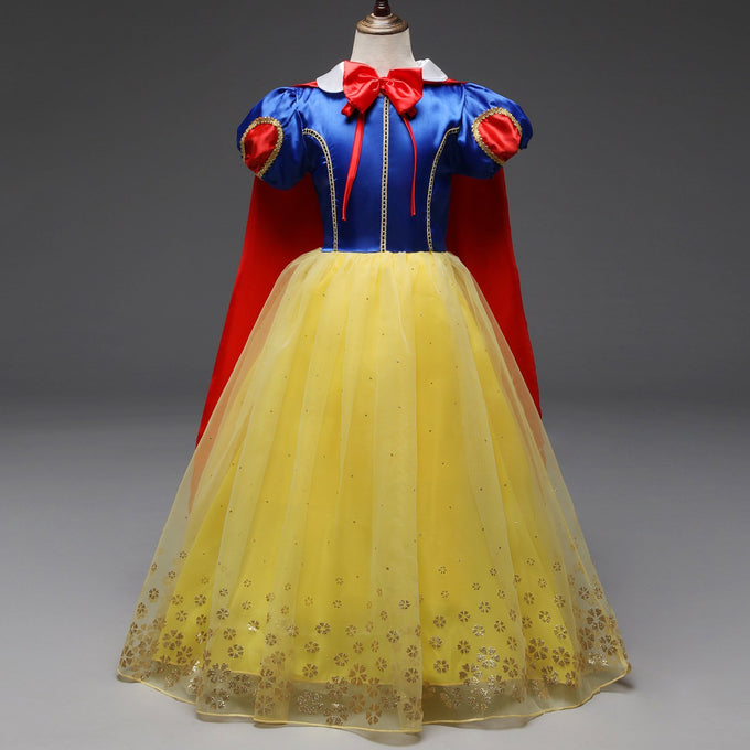 Kid's High Quality Snow White Costume Princess Costumes Dress With Accessories