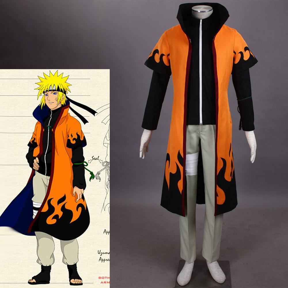  Naruto Shippuden Uzumaki Naruto Hokage 6 Cosplay Set