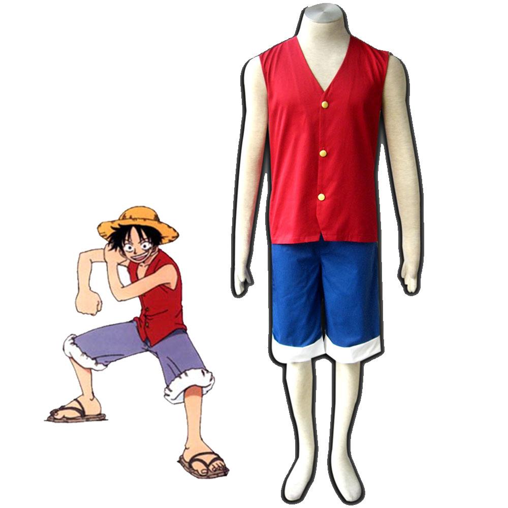 Men and Children One Piece Costume Monkey D Luffy Cosplay Sets