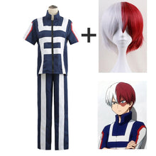 Load image into Gallery viewer, My Hero Academia Todoroki Shouto Training/Gym Suit Costumes With Wigs Unisex
