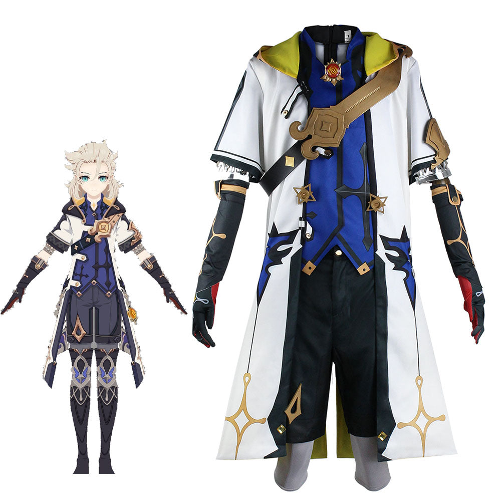 Genshin Impact Costume Albedo Cosplay Full Set Halloween Costume