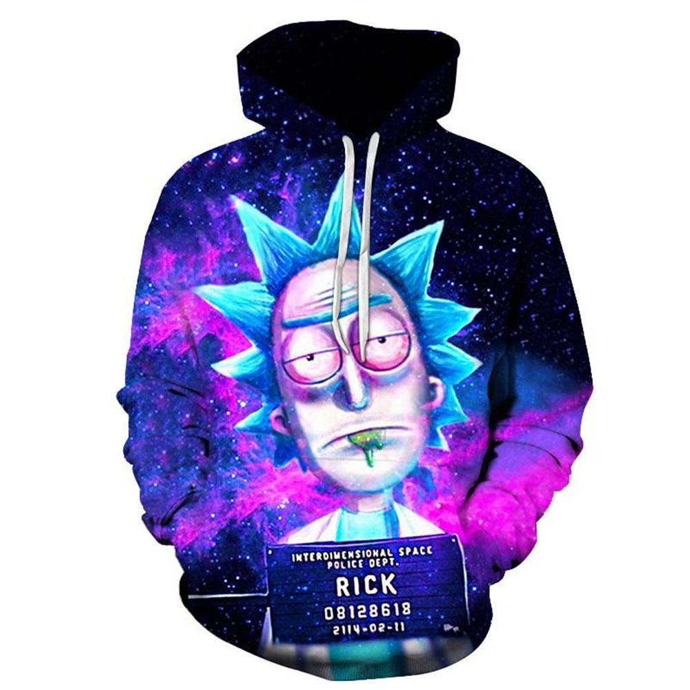 Rick and Morty Hoodies Pullover 3D Printed Sweatshirts For Men