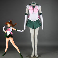 Load image into Gallery viewer, Sailor Moon Costume Sailor jupiter Kino Makoto Cosplay Full Fight Sets For Women and Kids