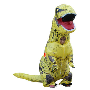 T Rex Costume Inflatable Dinosaur Cosplay Suit Halloween Dino Costume For Adults and Kids