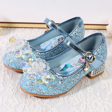 Load image into Gallery viewer, Kids Disney Frozen Costume Princess Elsa Anna Cosplay Crystal Low Heel Shoes
