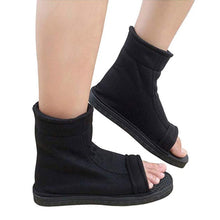 Load image into Gallery viewer, Naruto Shippuden Naruto Ninja Black Shoes for Cosplay