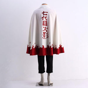 3 PCS Anime Naruto Costume 7th Hokage Cloak Cosplay Robe With Accessories