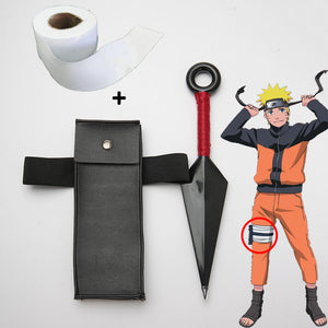 Naruto Costume Naruto Ninja Pack with Big Kunai Leg Band Bag