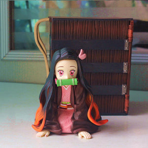 4 inch Demon Slayer Figure Kamado Nezuko Box Cute Chibi Toys