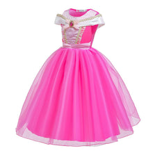 Load image into Gallery viewer, Beauty and the Beast Princess Belle Princess Sleeping Beauty Princess Aurora Costumes Chiffon Dress With Accessories For Girls