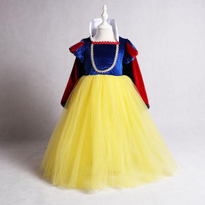 High Quality Princess Costume Snow White Dress With Accessories For Girls Party