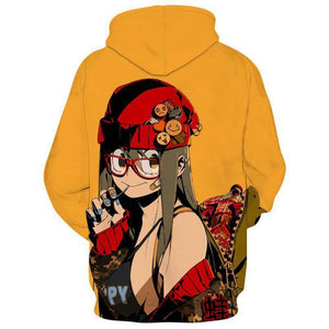Mens My Hero Academia Printed Pullover Trainning Suit Hoodie Sweatshirt