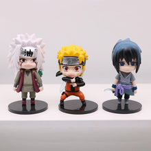 Load image into Gallery viewer, 6Pcs 9cm Cute Chibi Naruto Figure Naruto Gaara Itachi Kakashi Figure Toys