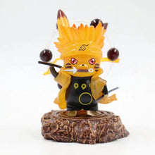 Load image into Gallery viewer, 10cm Naruto Figure Pikachu Cosplay Naruto Madara Sasuke Senju Hashirama Cute Figure Toys