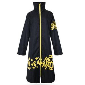 One Piece Costume Trafalgar Law Cosplay Coat with Hat For Men Halloween Costumes