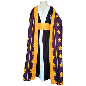 One Piece Costume Trafalgar Law Wano Country Cosplay Kimono Set For Mens Halloween Costumes