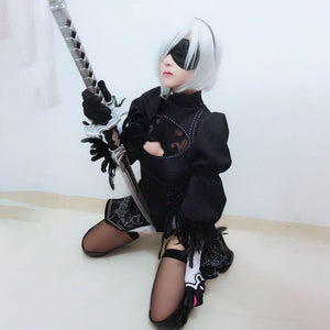 NieR:Automata Costume YoRHa No.2 Type B Cosplay Set For Kids and Women