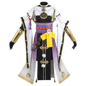 Genshin Impact Costume Kujou Sara Cosplay Full Set Halloween Costume For Women