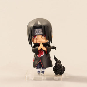 3PCS 9cm Naruto Figure Cute Chibi Uchiha Itachi 3 Kinds Figure Toys