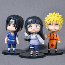 Load image into Gallery viewer, 6Pcs 9cm Naruto Figure Naruto Itachi Gaara Jiraiya Cute Chibi Figure Toys