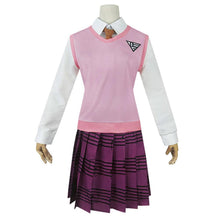 Load image into Gallery viewer, 6 PCS Danganronpa Costume Kaede Akamatsu Cosplay Dress Set School Uniform With Wig